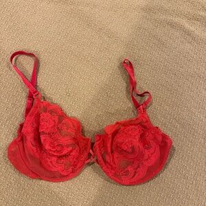 Victoria's Secret Vibrant Red Lace Bra